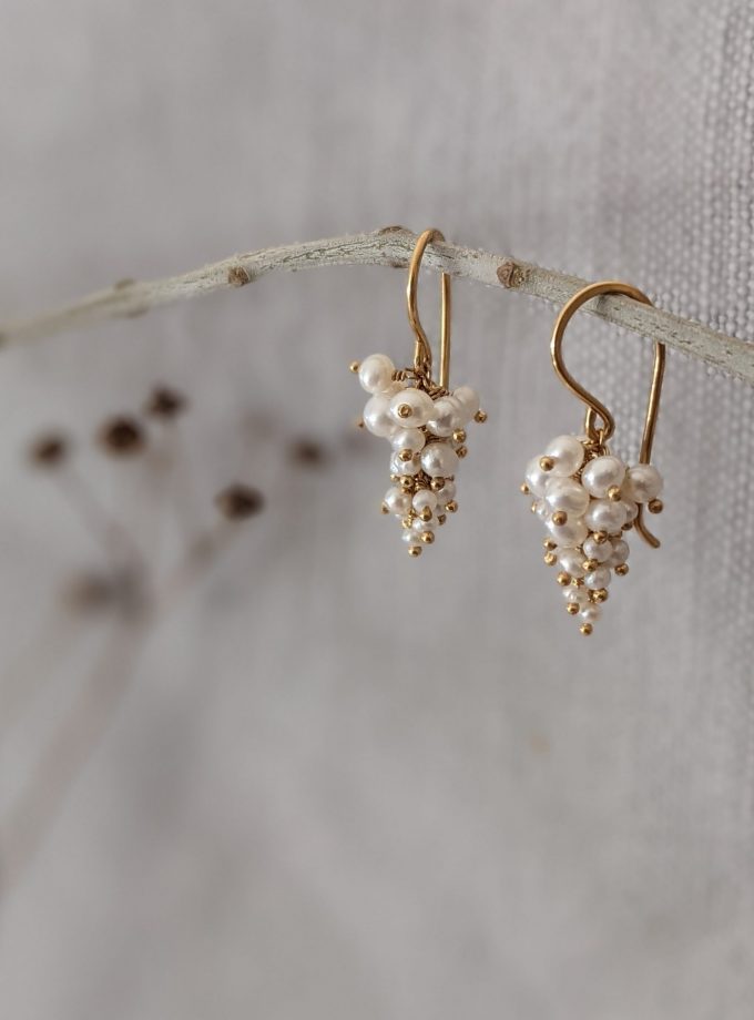 Pearl Grape Earrings