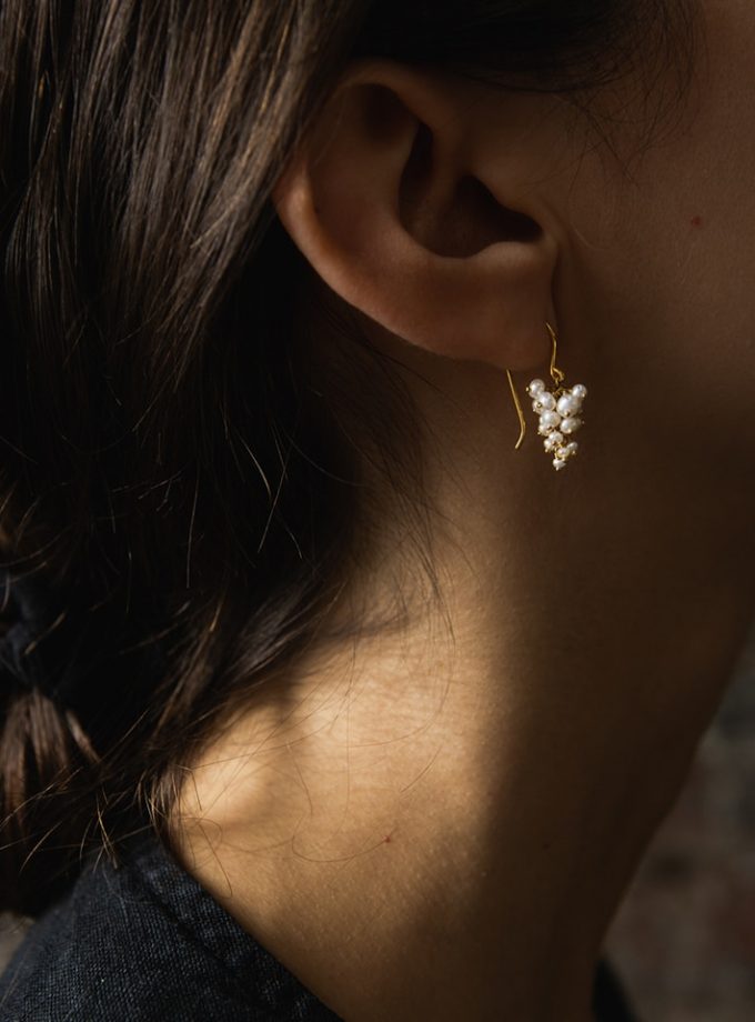 Pearl Grape Earrings