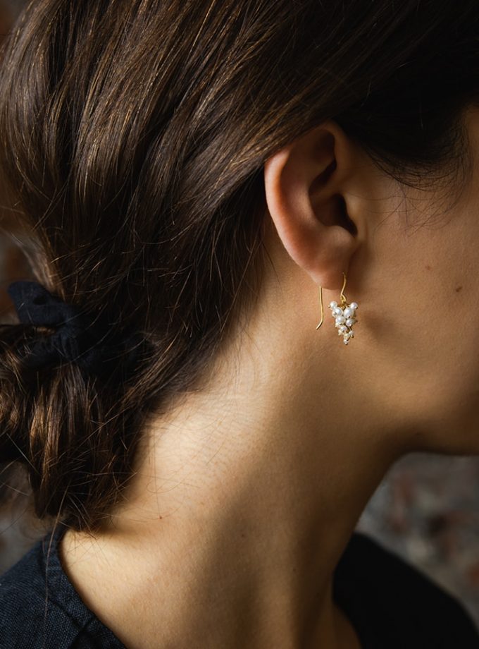 Pearl Grape Earrings