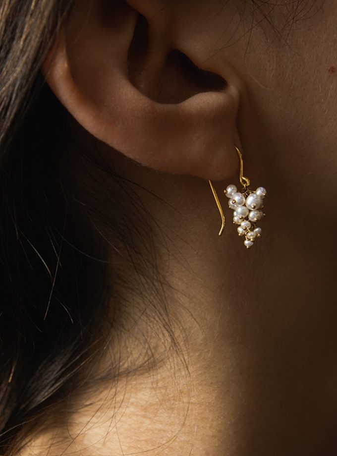 Pearl Grape Earrings