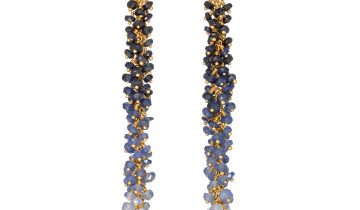 Sapphire and Gold Vermeil Ombré Earrings