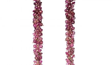 Pink Tourmaline Ombré Earrings
