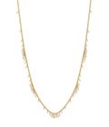 Pearl and Gold Scattered Row Necklace