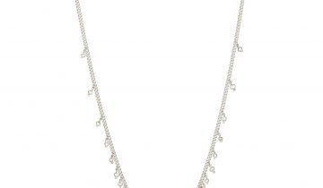 ‘Graduated Row’ Pearl Chain Necklace