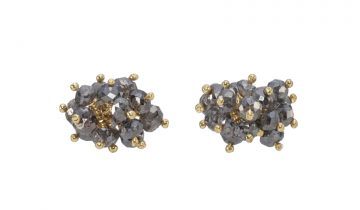 Salt and Pepper Diamond Earrings in 18ct Gold
