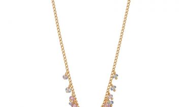 Blossom Beaded Cluster Necklace in Blue Spinel and Gold Vermeil