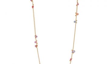 Briolette Chain Necklace in Spinel and Gold Vermeil