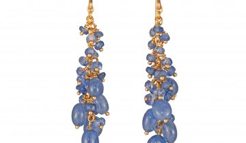 Blossom Blue Sapphire Drop Earrings